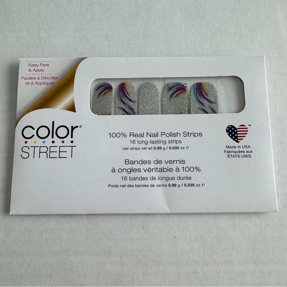 *Exclusive* Color Street: Pave the Way | Silver Rainbow Swish Art Glitter - Picture 3 of 12